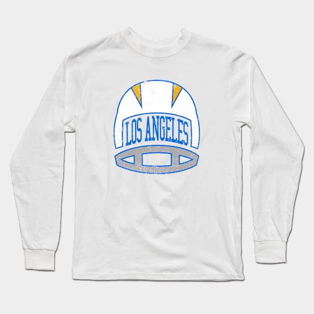 LAC Retro Helmet - White Long Sleeve T-Shirt by KFig21